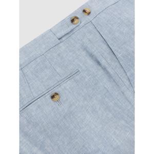 REISS Atlantic Linen-Twill Suit Trousers